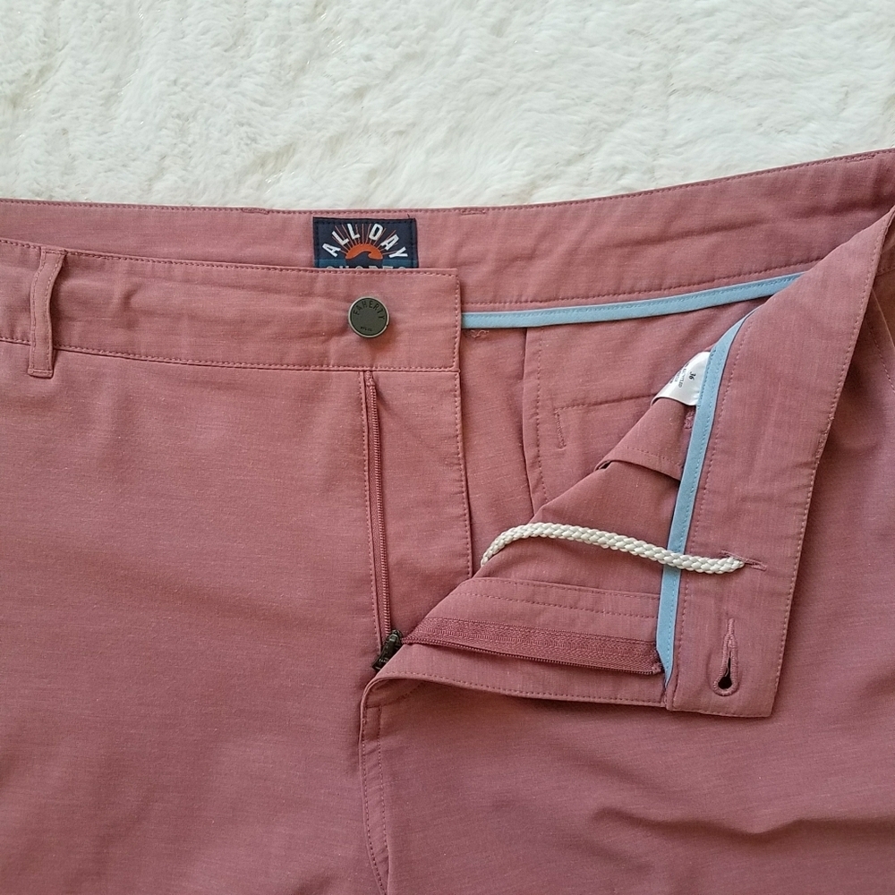 Faherty All Day Shorts in Sunrose - Picture 4 of 11